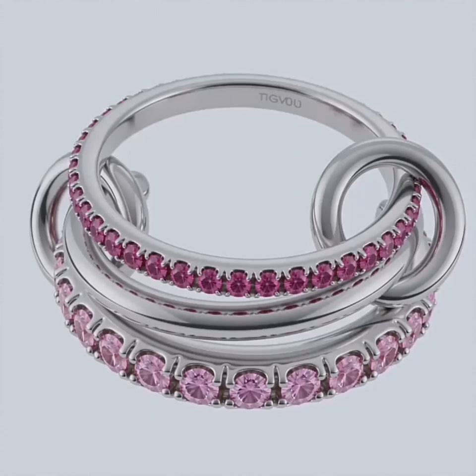 Bague STACK Rose